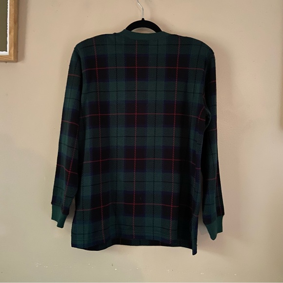 Eccobay• vintage classic flannel checkered shirt sweater size medium - Picture 4 of 6